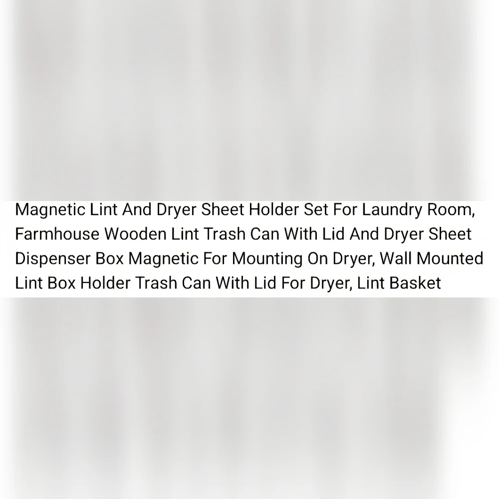 COPY - New! Magnetic Lint And Dryer Sheet Holder!